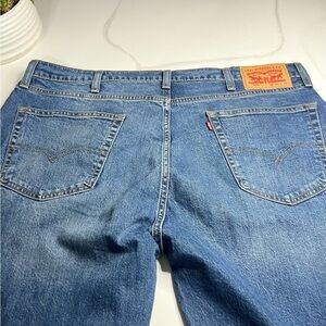 Levi's 505 Mens Regular Fit Stretch Jeans 40x32 Straight Leg, Medium Wash NWT